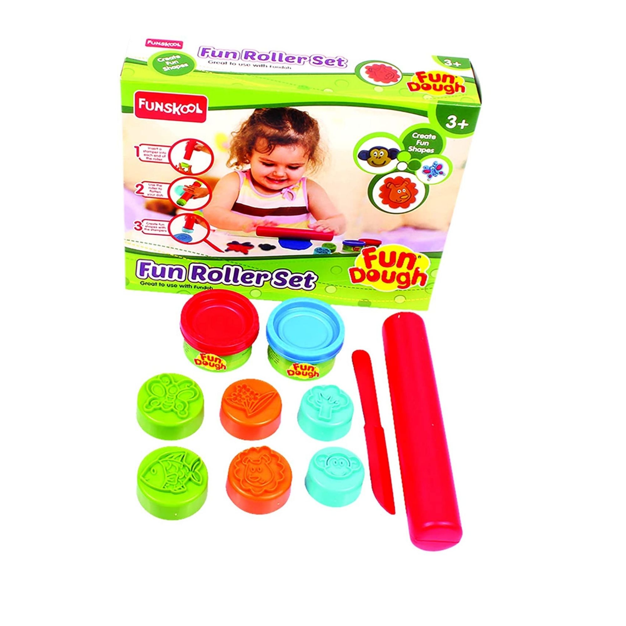 Buy Funskool Fun Dough Clay Fun Roller Set For Kids 3Y Toysrus India Official Online Store